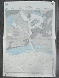 Vintage Pearl Harbor Charts Map