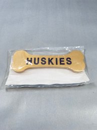 Huskies Dog Bone Paperweight - NOS