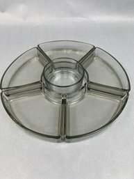 Smoke Glass 7 Piece Snack Set.
