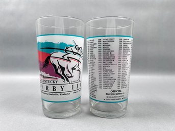 Kentucky Derby Glasses Set Of 2