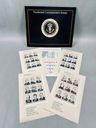 1986 AMERIPEX '86 USPS Presidential Commemorative Stamp Set & Portfolio