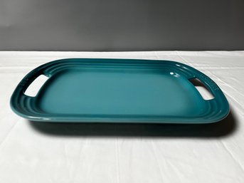 Le Creuset Caribbean Stoneware Rectangle Serving Platter