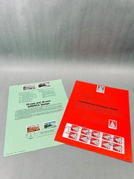 1990 USPS Commemorative Stamp Souvenir Page Collection Lot