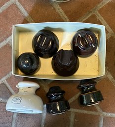 Grouping Of Pottery Insulaters