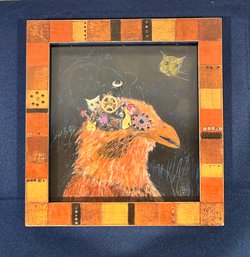Obsessive Bird Brain Whimsical Mixed Media  - Pamela Kroll