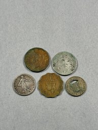 Lot Of Misc Coins World And US