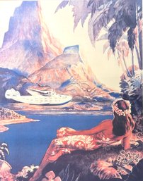 South Sea Isles Hawaii Poster Framed *Local Pickup Only*