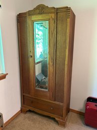 Art Deco Antique Wardrobe Oak