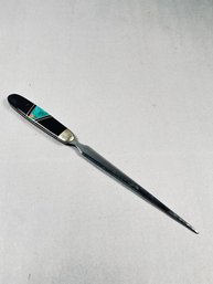 Santa Fe Stoneworks Letter Opener With Stone Inlay