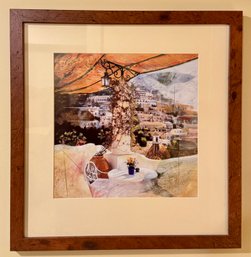 Italian Amalfi Coast Villa Landscape Print
