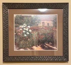 Garden At Giverny Framed Print - Artist, John Breck