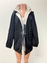Braetan Black Rain Coat With Hood - Sz S