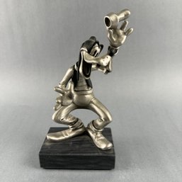 Mickey And Friends Series-Goofy Fine Pewter Statue -made In USA