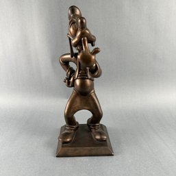 Goofy Bronze Sculpture