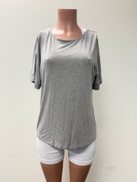 H By Halston Heather Gray Tee - Sz S