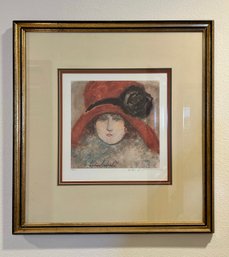 Barbara A Wood Velvet Rose Signed Print