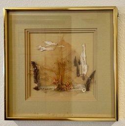 De Voy Signed Mixed Media Art Dated 1978.