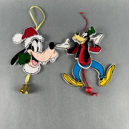 Disney-  2 Goofy Ornaments
