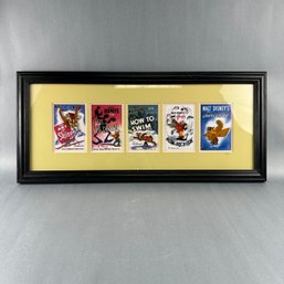 Walt Disney Gallery - Goofy Posters Framed Pin Set With COA