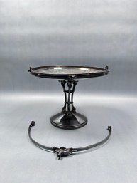 Victoria Handled Serving Platter With Cherub And Fox Detail *Needs Repair