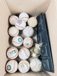 Collection Of Baseballs And Stands