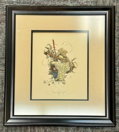 Grapes & Peaches Print - Artist J.L. Prevost