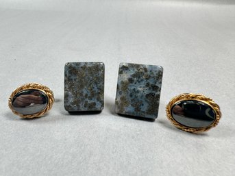 Two Pair Of Mens Cufflinks