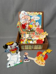 Box Of Vintage Cards - Mostly Valentines