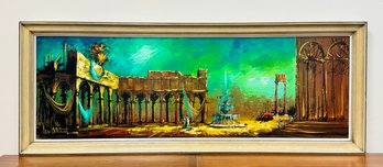 Original Mid Century Large Painting: Artist Signed Van Gaard