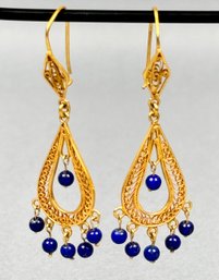 18k To 22k Gold Drop Earrings