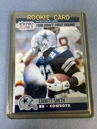 1990 Pro Set 685 Emmitt Smith Rookie Card.