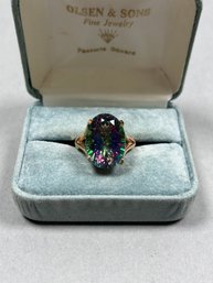 14k Mystic Topaz Cocktail Ring