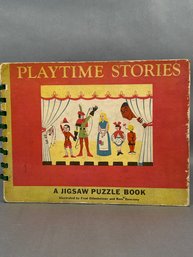 Vintage Spiral-bound Playtime Stories: A Jigsaw Puzzle Book, Illustrated By Fred Ottenheimer