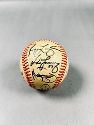 Vintage Baseball Team Signed Ball