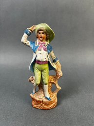 Vintage Porcelain Boy Made In Germany Marked 2087.