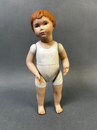 Porcelain Doll Marked UFDC Helen McCann 2001.