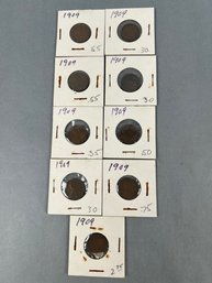 11- 1909 Lincoln Pennies
