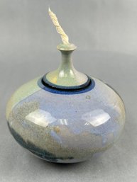 Vintage Oil Lamp Studio Pottery