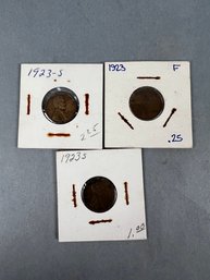 3-1923 Lincoln Pennies 2 S