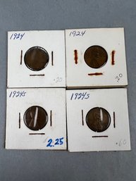 4-1924 Lincoln Pennies 2 S