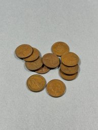 Canadian New Penny 1971 To 1989 Lot Of 11