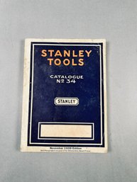 Stanley Tools Catalog, No. 34 (Nov. 1939 Edition)