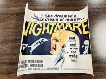 Original 1964 Nightmare Movie Poster - Hammer Film Productions