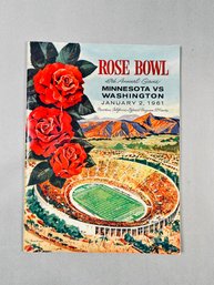 47th Annual Rose Bowl Game: Minnesota Vs Washington (Jan 2 1961) Program