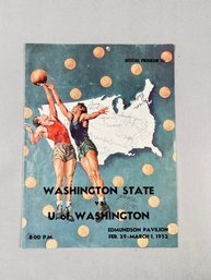 Washington State Vs University Of Washington Program - Feb 29 - Mar 1, 1952