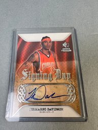Upper Deck Official Autographed Jermareo Davidson From 2007-08.