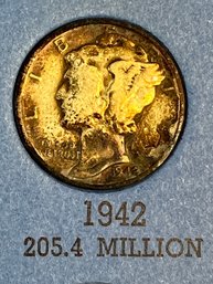 Mercury' Head Dime Collection (1916 To 1945) With 1942 Dime