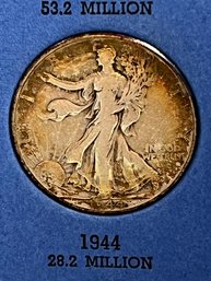 U.S. Walking Liberty Half Dollars From 1937 To 1947/ 1-1942