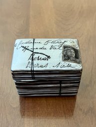 Small French Travel Themed Trinket Box