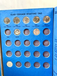 Roosevelt Dime Collection Coin Folder (starting 1946) W/ 8 Dimes